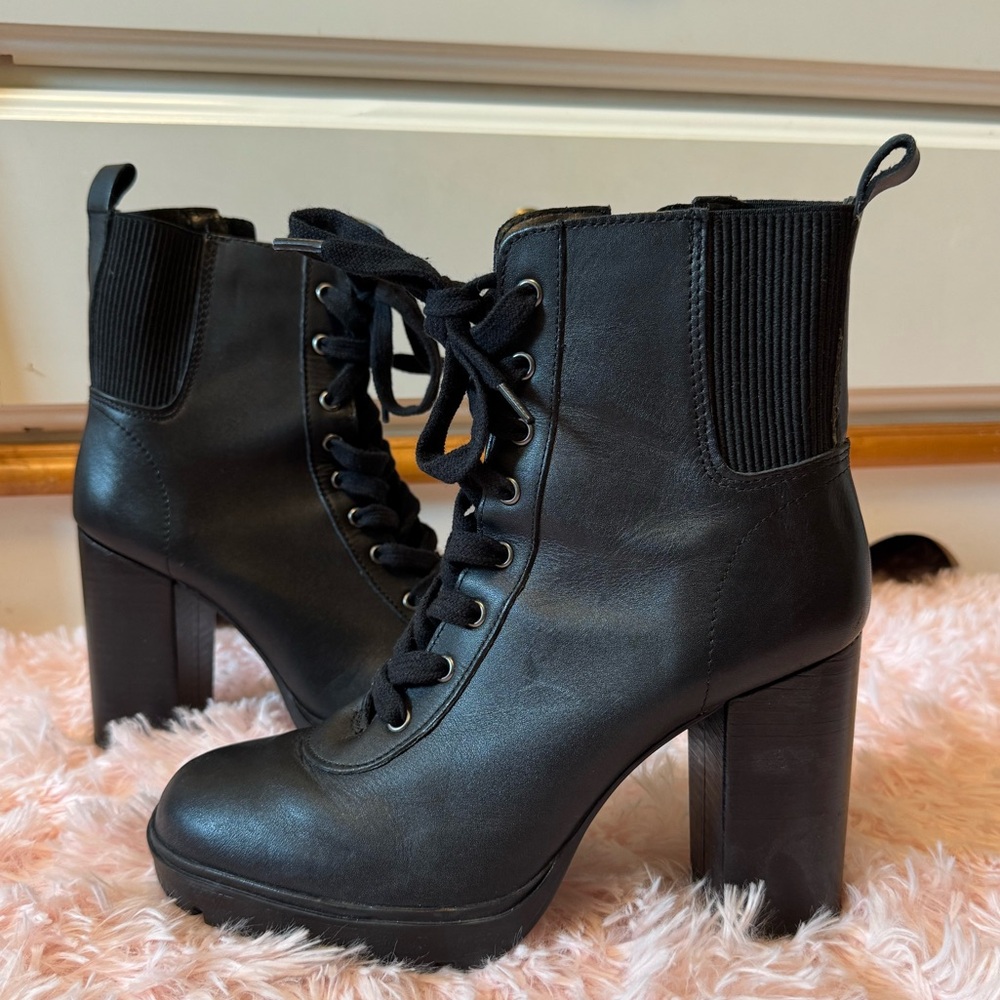Black Steve Madden ankle boots